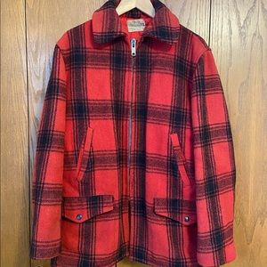 Vintage Plaid Bird Hunting / Workwear Coat